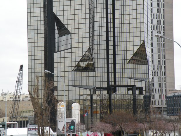  tour en verre, reflets
